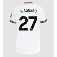 Camiseta West Ham United Nayef Aguerd #27 Segunda Equipación Replica 2023-24 mangas cortas